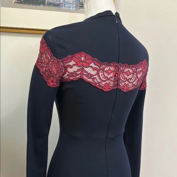 Sandro Blue Mini Dress sz4 - Picture 7 of 10